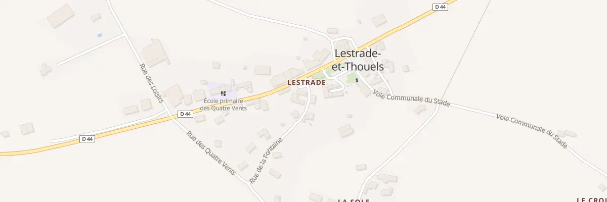 Plan du 5152 Lestrade à Lestrade-et-Thouels