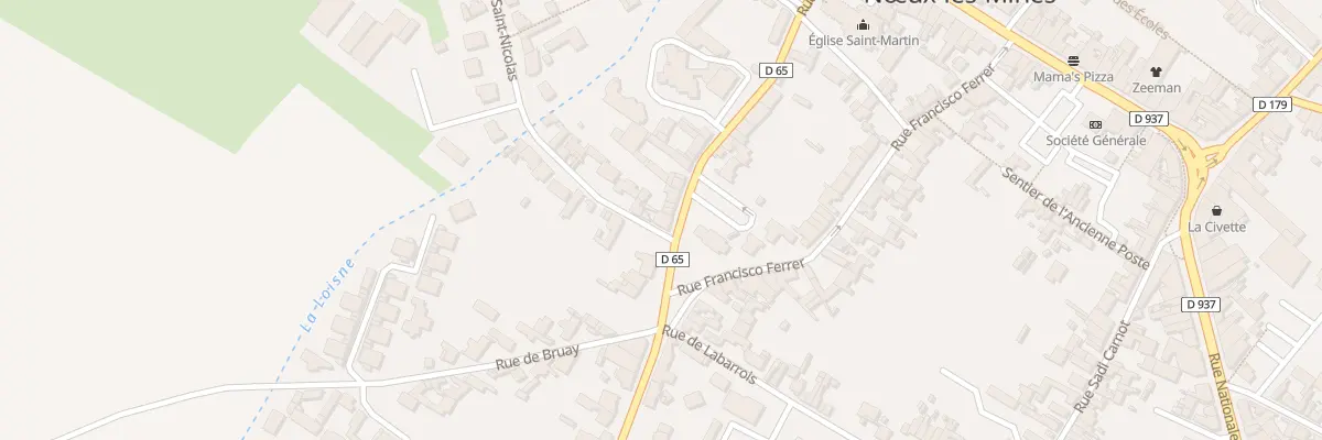 Plan du 19 Rue Jean Jaurès à Nœux-les-Mines