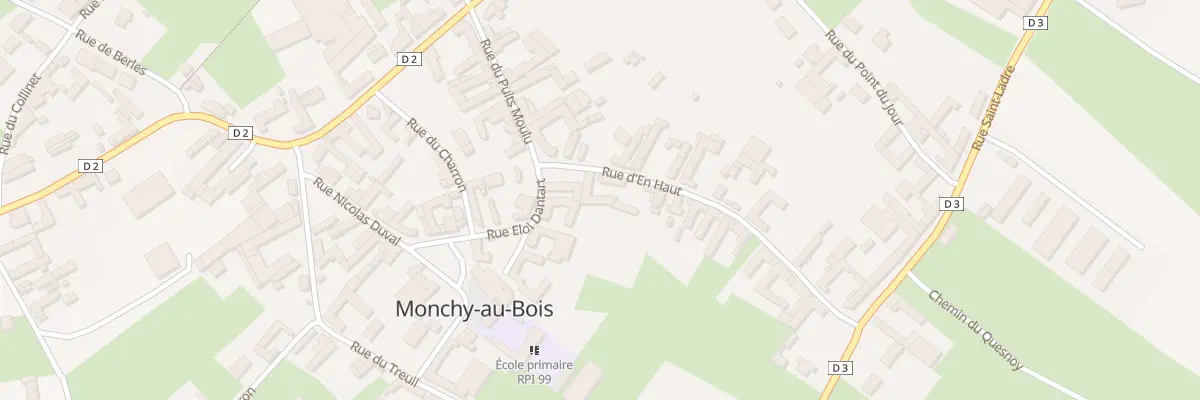 Plan du 2 Rue d’En Haut à Monchy-au-Bois