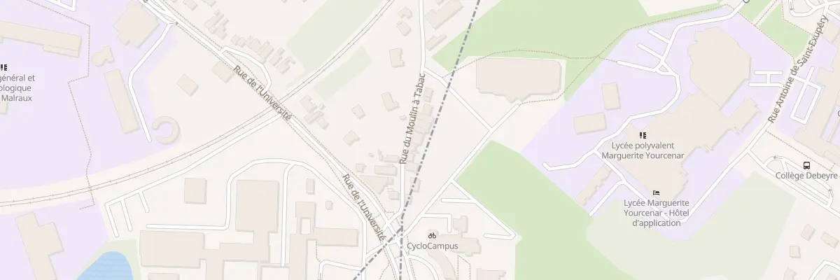 Plan du 545 Rue du Moulin à Tabac à Béthune