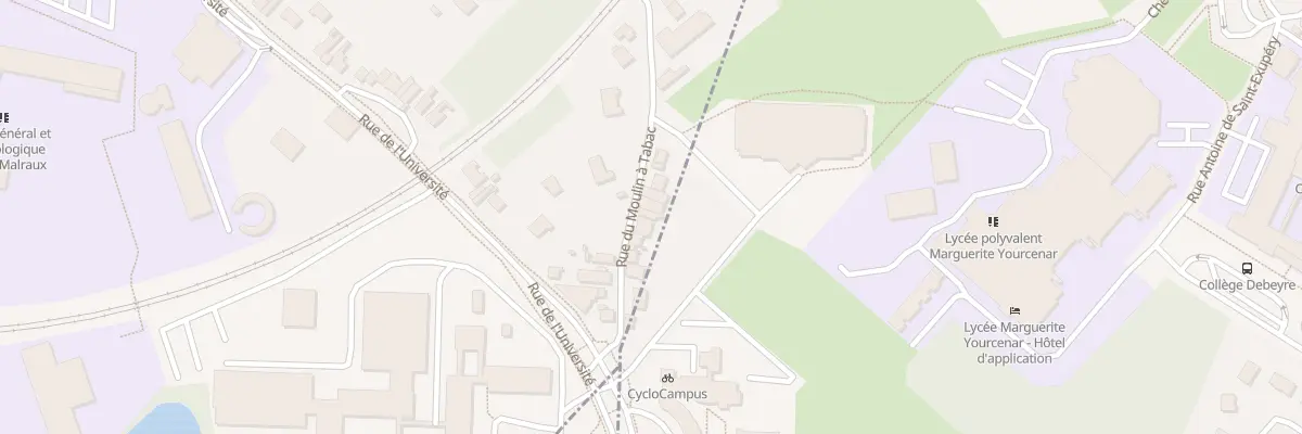 Plan du 539 Rue du Moulin à Tabac à Béthune