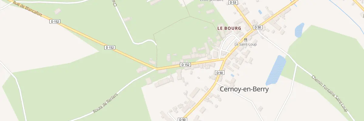 Plan du 14 Rue de Blancafort à Cernoy-en-Berry
