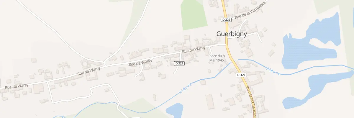 Plan du 9 Rue de warsy à Guerbigny