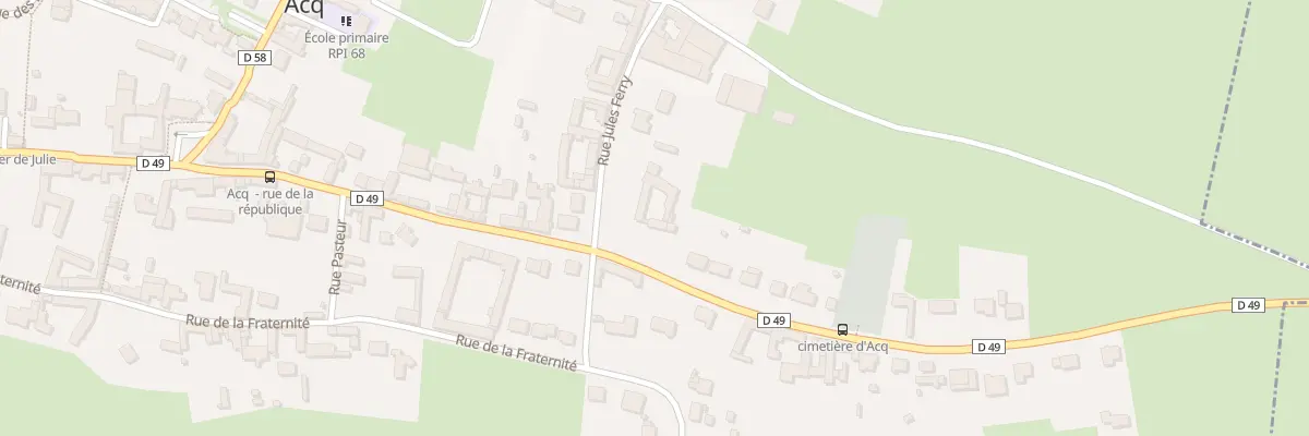 Plan du 29 Rue de la République à Acq