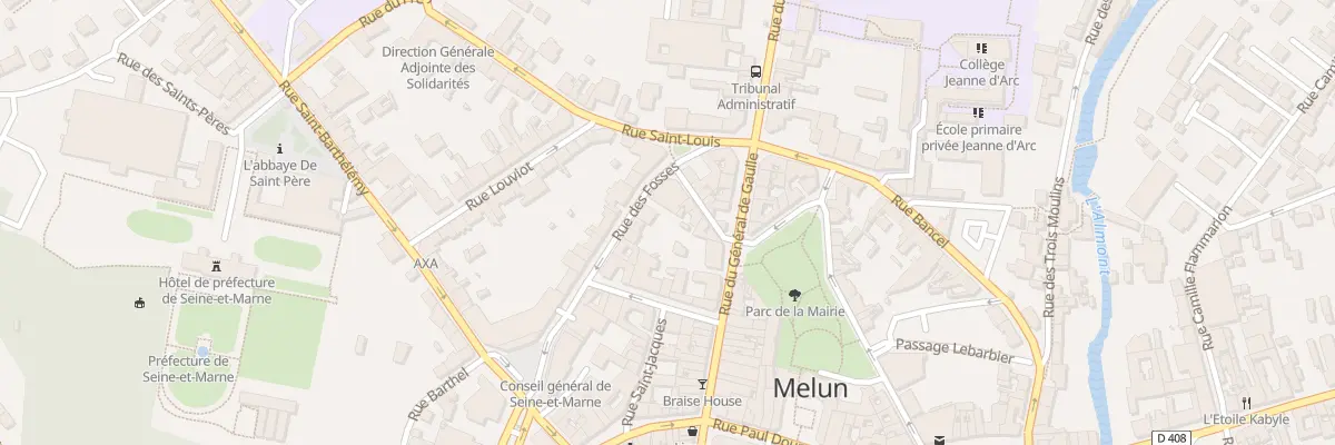 Plan du 12B Rue des Fossés à Melun