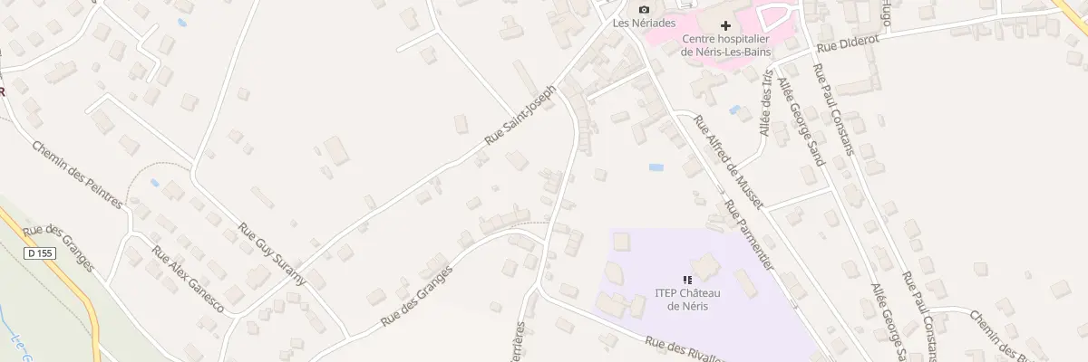 Plan du 8 Rue Cuvier à Néris-les-Bains