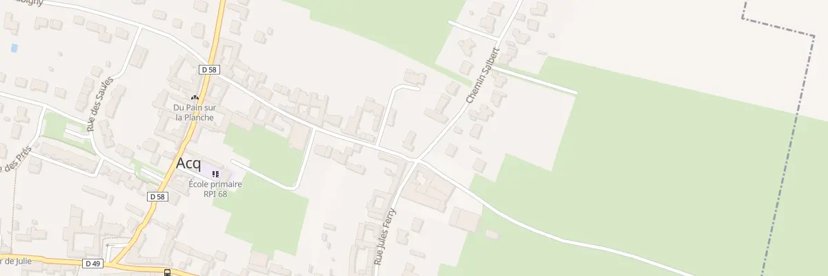 Plan du 11B Rue Jules Ferry à Acq