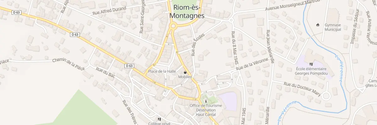 Plan du 10 Rue du Cdt Robert Monier à Riom-ès-Montagnes