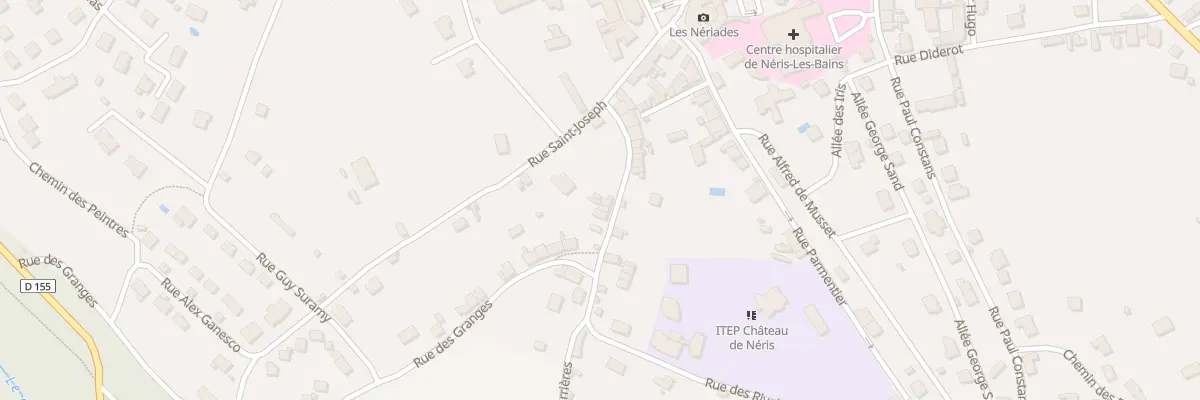 Plan du 6 Rue Cuvier à Néris-les-Bains