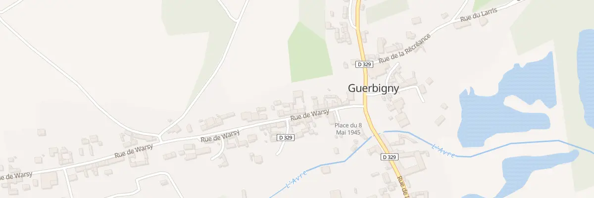 Plan du 10 Rue de warsy à Guerbigny
