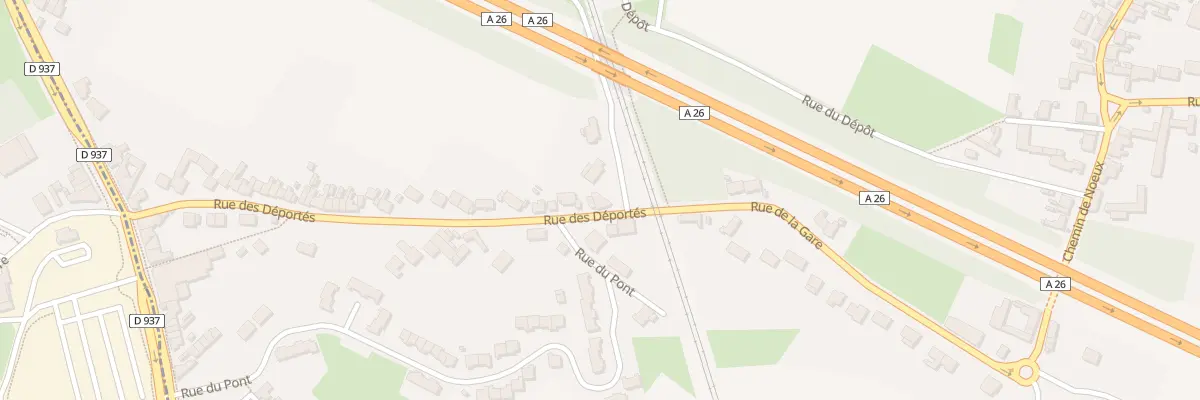 Plan du 4 Rue des Deportes à Verquigneul