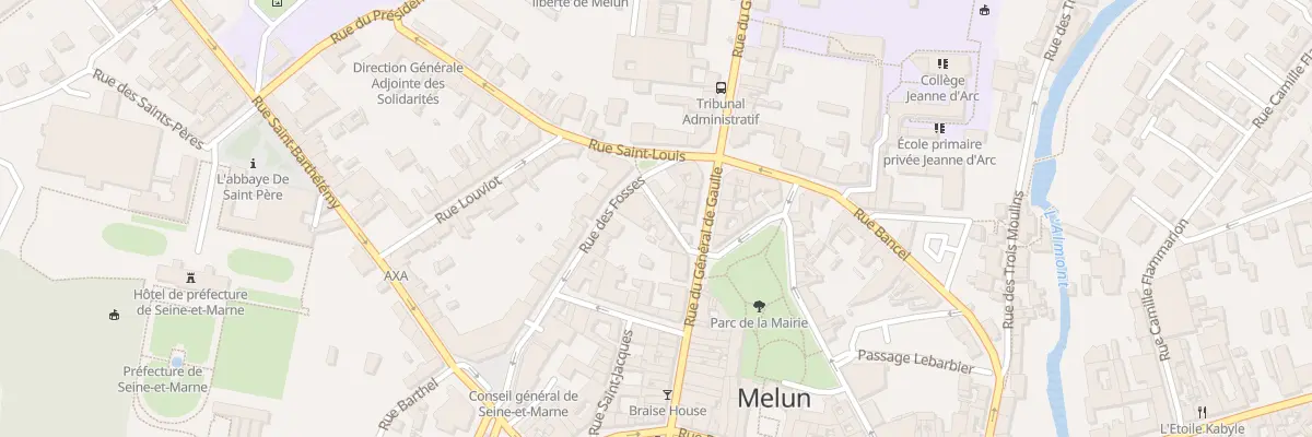 Plan du 5 Rue Platrière à Melun