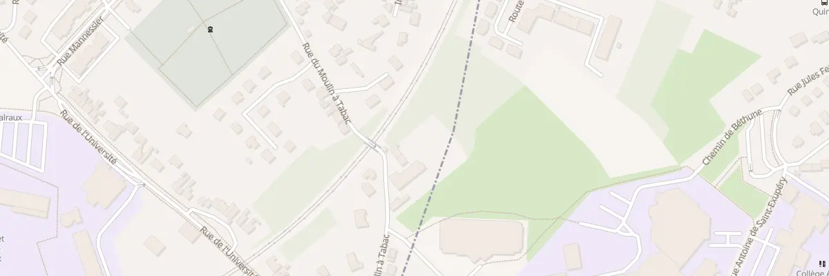 Plan du 399 Rue du Moulin à Tabac à Béthune