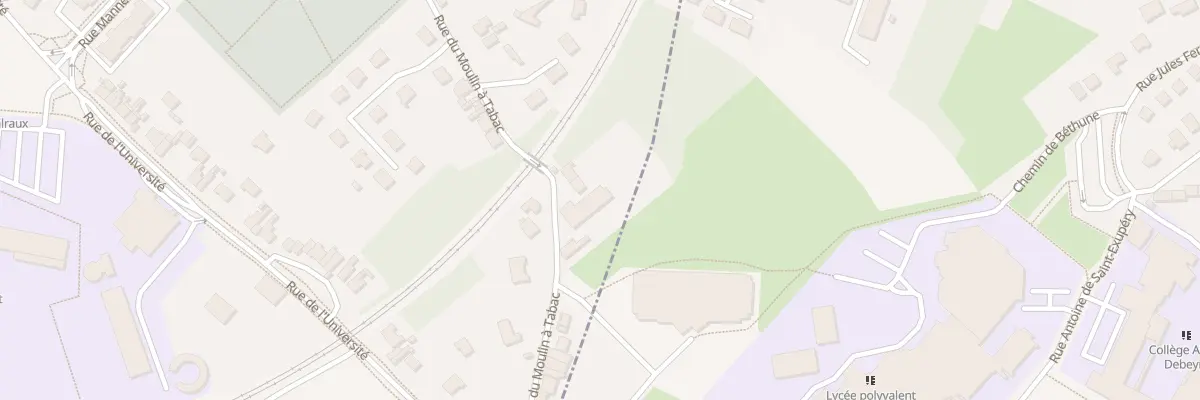Plan du 188 Rue du Moulin à Tabac à Béthune