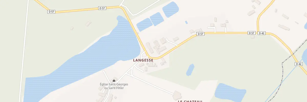 Plan du 14 Rte de l’Etang à Langesse