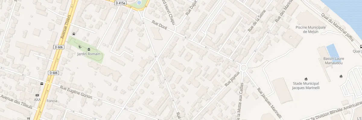 Plan du 8 Rue Doré à Melun