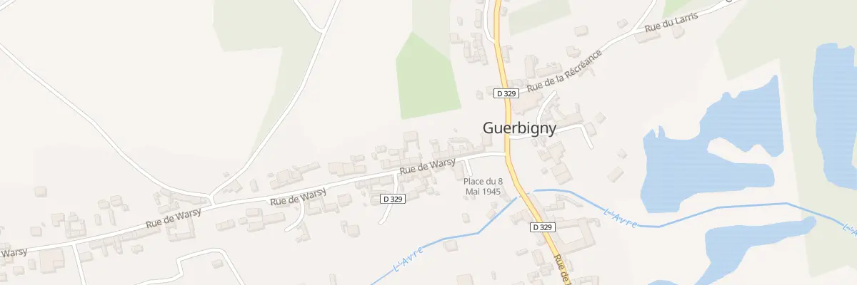 Plan du 8 Rue de warsy à Guerbigny