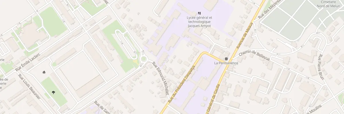 Plan du 6 Rue Edmond Michelet à Melun