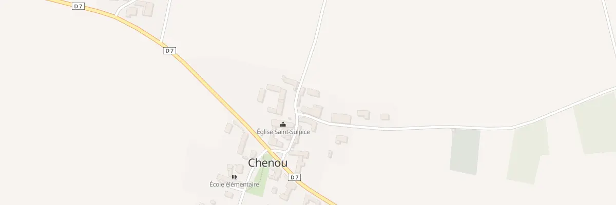 Plan du 7 Rue de l’Eglise à Chenou