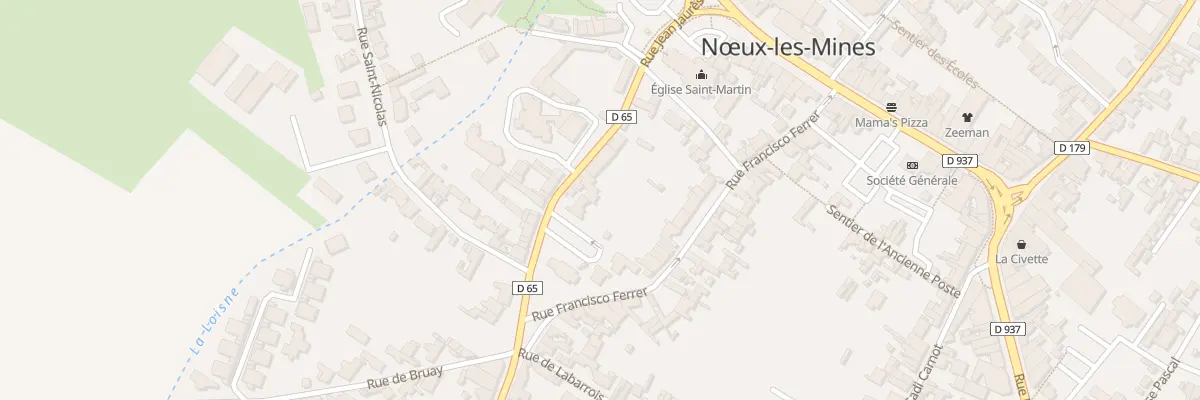 Plan du 12B Rue Jean Jaurès à Nœux-les-Mines