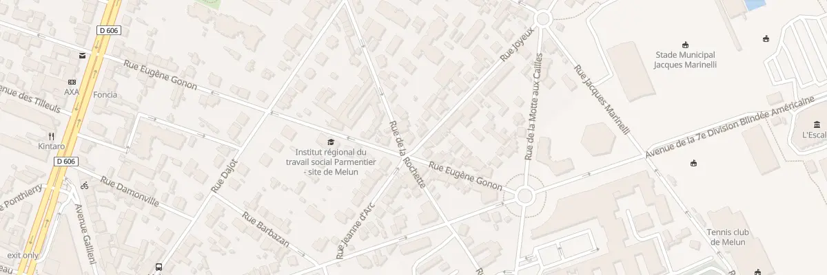 Plan du 23 Rue de la Rochette à Melun