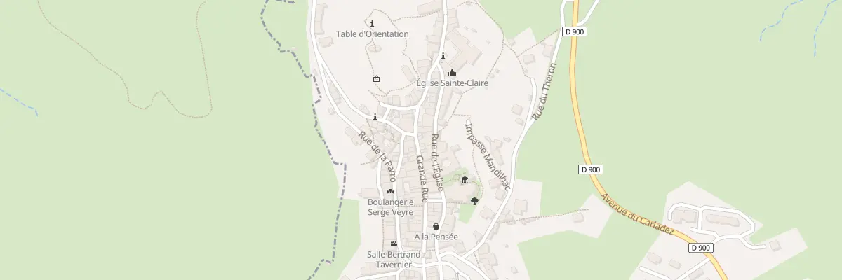 Plan du 36 Gr Grande Rue à Mur-de-Barrez
