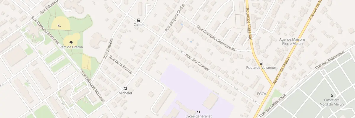 Plan du 27 Rue des Castors à Melun