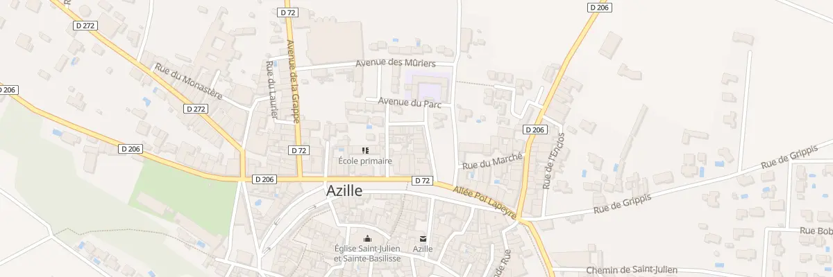 Plan du 5 Rue des Ecoles à Azille