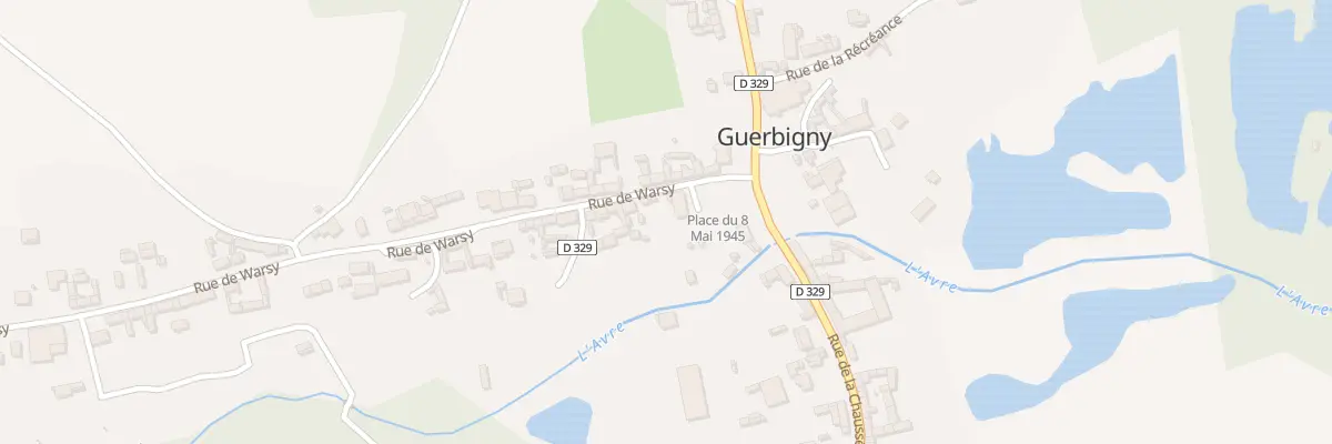 Plan du 1 Vc du Huit Mai 1945 à Guerbigny