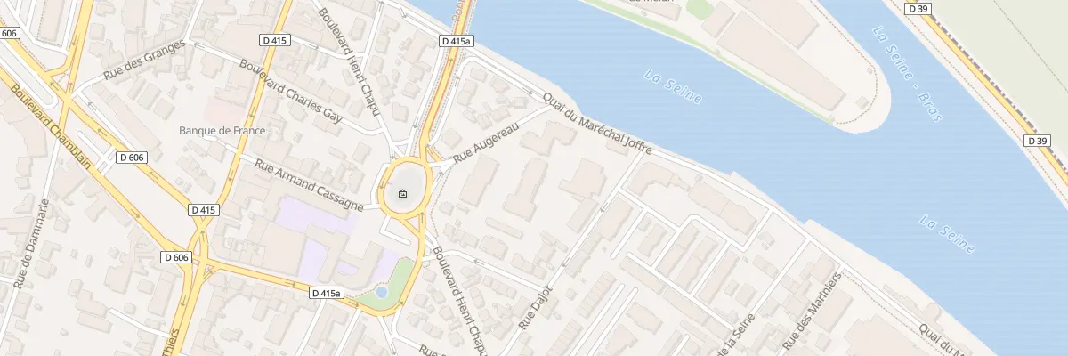 Plan du 1 Rue Augereau à Melun