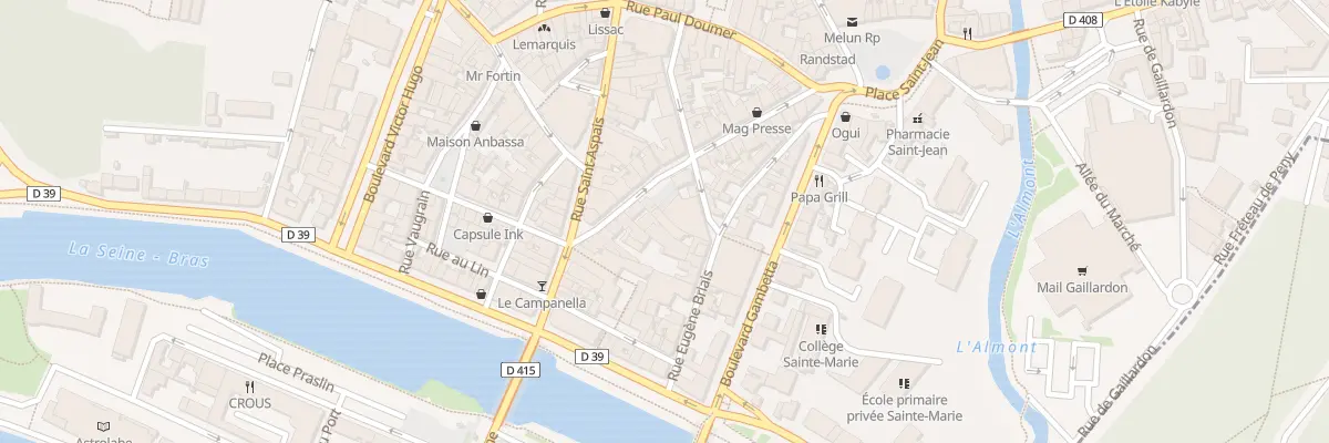 Plan du 16 Rue René Pouteau à Melun