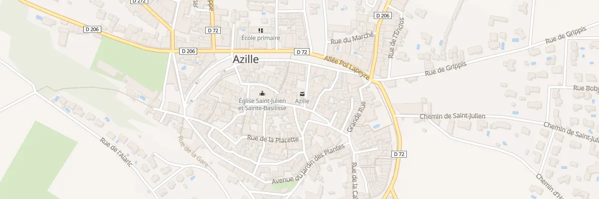 Plan du 6 Rue du Commerce à Azille