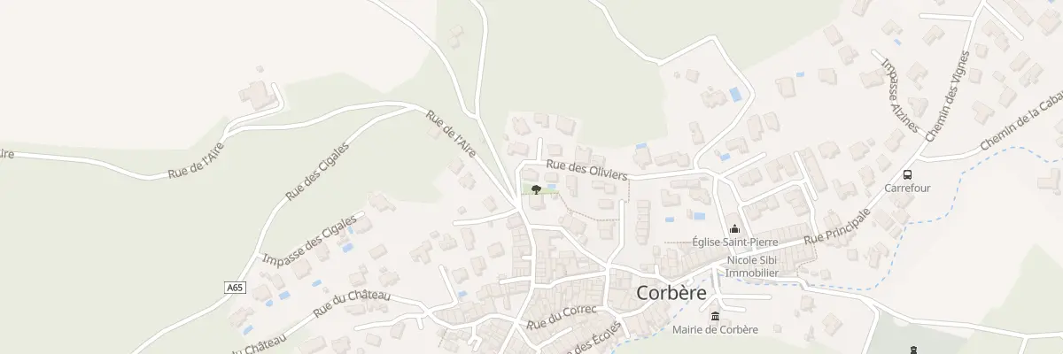 Plan du 2 Rue des Oliviers à Corbère