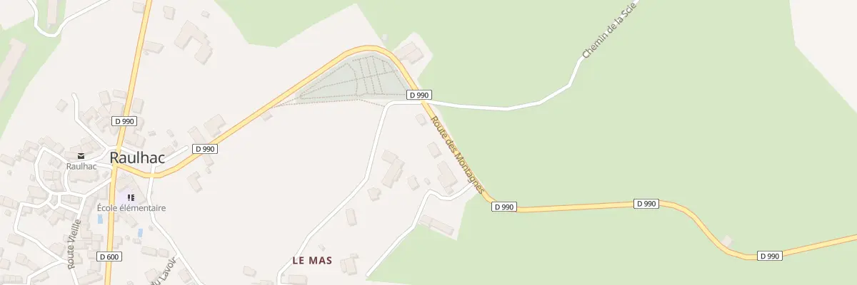 Plan du 5019 Le Mas à Raulhac