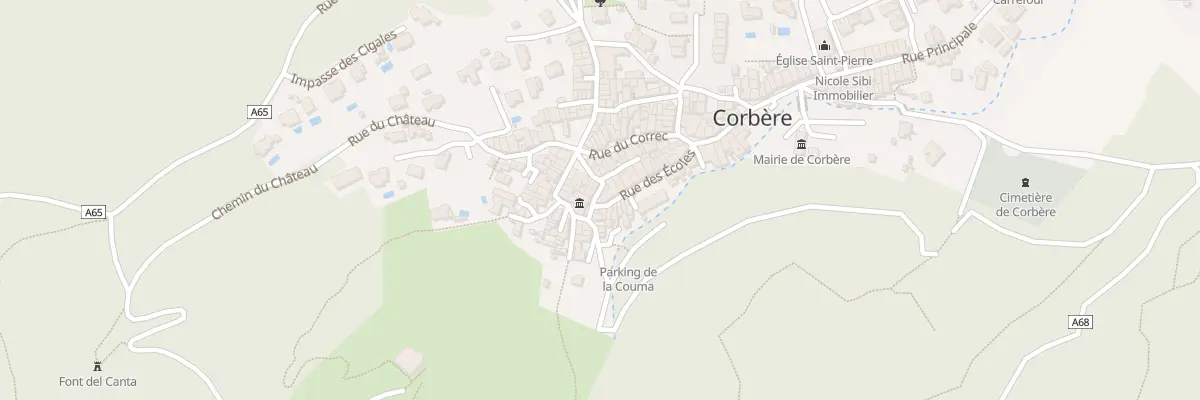 Plan du 8 Rue de la Salle des Fetes à Corbère
