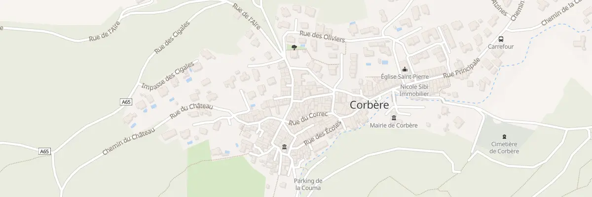 Plan du 18 Rue de la Tour à Corbère