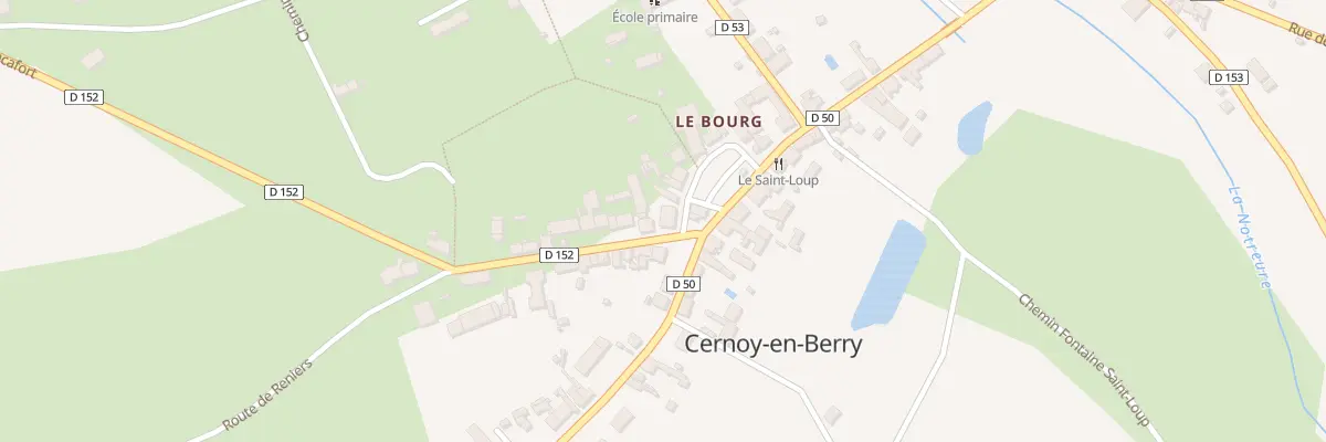 Plan du 14 Pl de l’Eglise à Cernoy-en-Berry