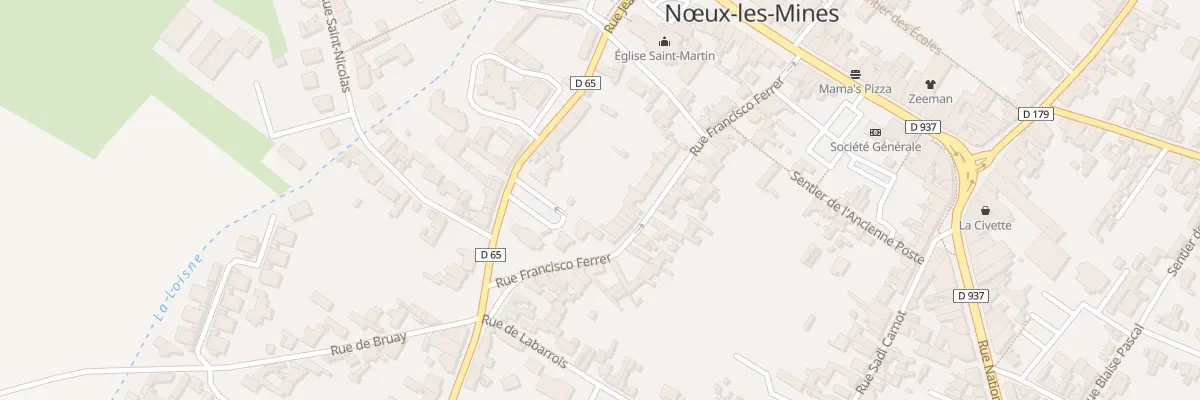 Plan du 17 Rue Francisco Ferrer à Nœux-les-Mines