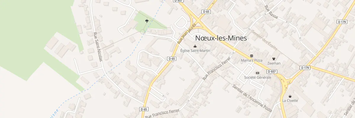 Plan du 2 Rue Jean Jaurès à Nœux-les-Mines