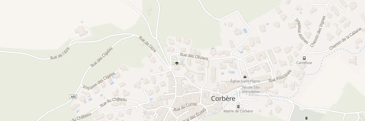 Plan du 4 Rue des Oliviers à Corbère