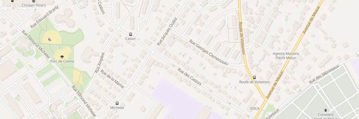 Plan du 28 Rue des Castors à Melun