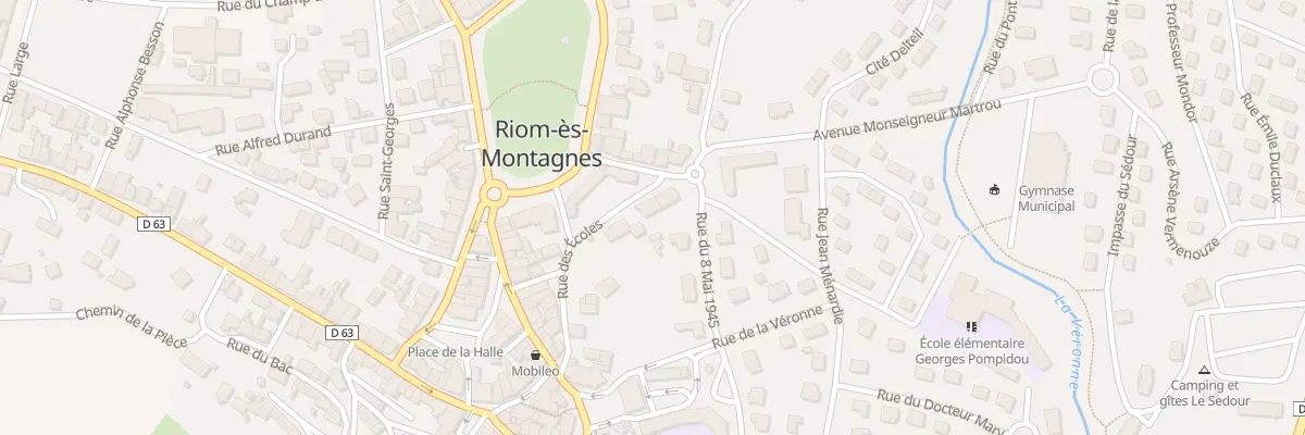 Plan du 8B Rue des Ecoles à Riom-ès-Montagnes