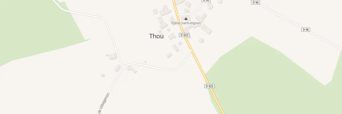 Plan du 2 Rte de Villegenon à Thou