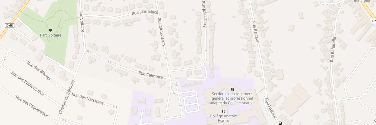 Plan du 24 Rue Jules Ferry à Nœux-les-Mines