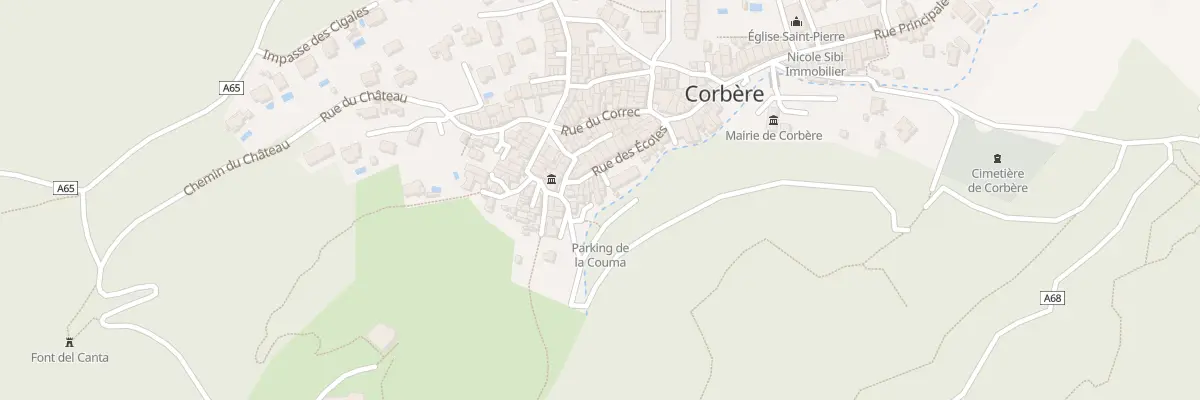 Plan du 7 Rue La Coume à Corbère