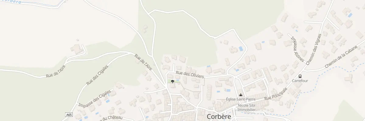 Plan du 7 Rue des Oliviers à Corbère