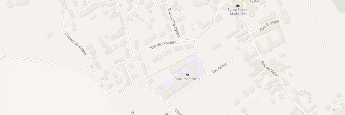 Plan du 8 Rue des Poiriers à Longperrier