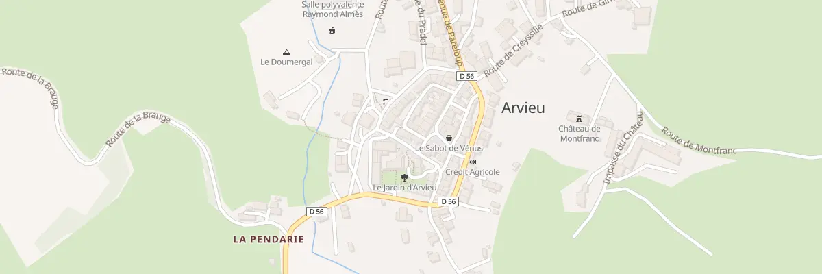 Plan du 5087 Arvieu à Arvieu