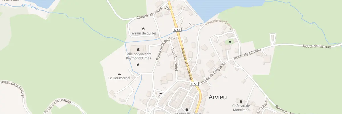 Plan du 5026 Arvieu à Arvieu