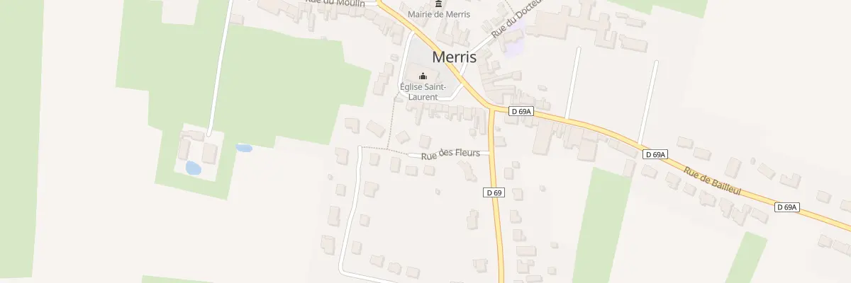 Plan du 2 Rue des Fleurs à Merris